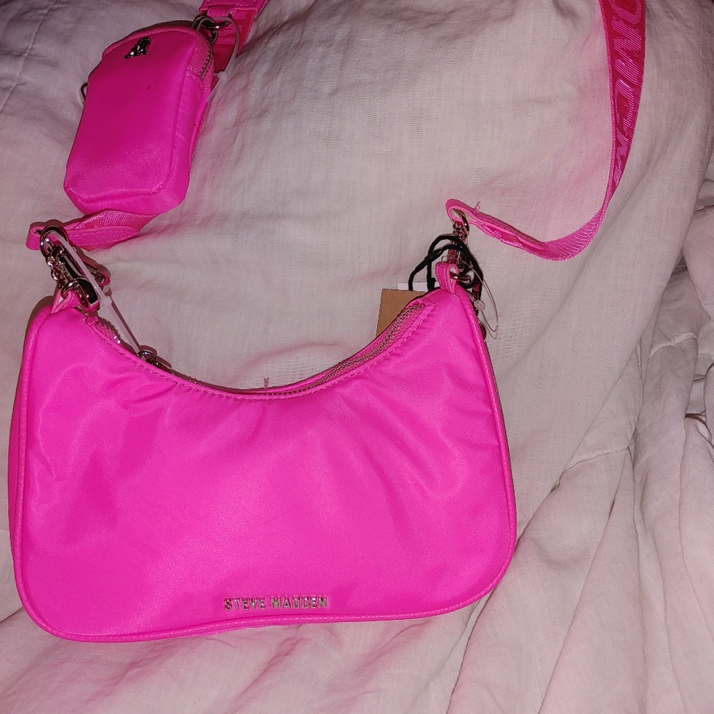 Steve madden neon pink hobo